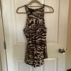 Inc leapard print top